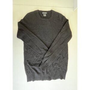 C Bloomingdales 100% 2-Ply  Cashmere Round Neck Sweater Size Small Preppy Black